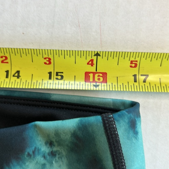 Ideology Abstract Green Camo Mesh Outer Leg Panel Leggings Workout Pants Sz 1X - Picture 8 of 11